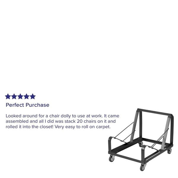 Stack Chair Dolly, Black, 21