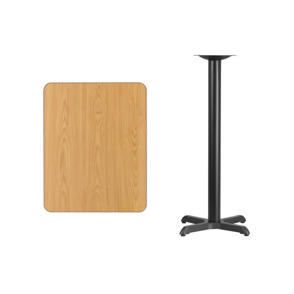 Rectangle Natural Laminate Table, 24