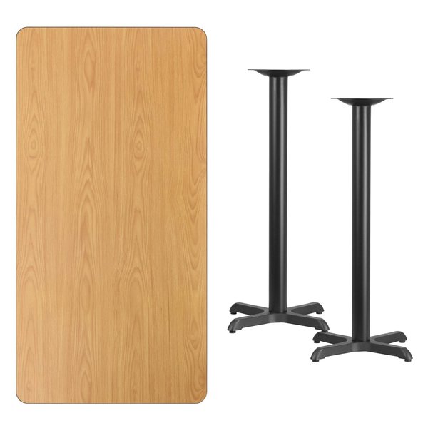 Rectangle Natural Laminate Table, 30