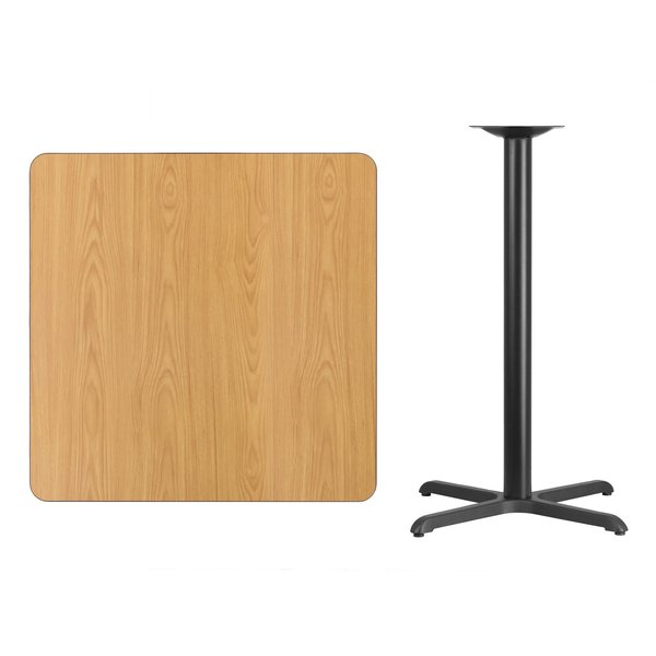 Square Natural Laminate Table, 36