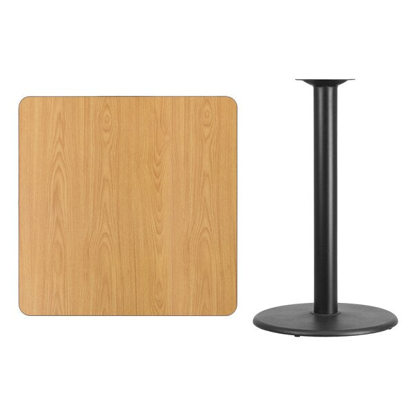 Square Natural Laminate Table, 36