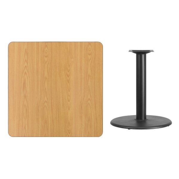 Square Natural Laminate Table, 36