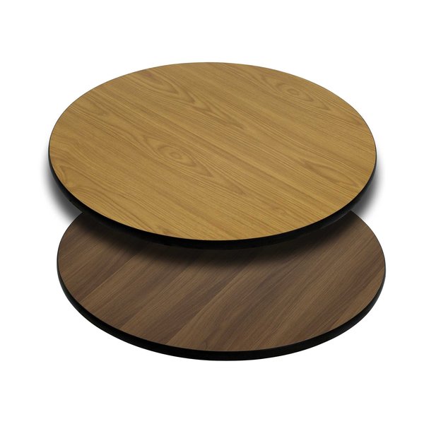 Round Round Table Top with Natural or Walnut R, 30