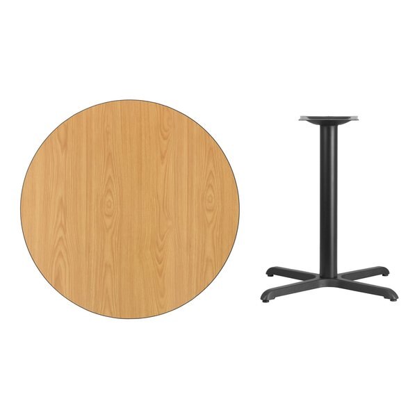 Round Natural Laminate Table, 36