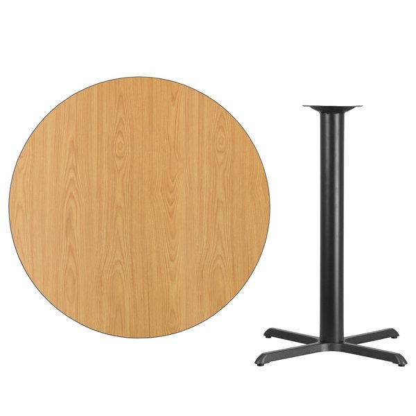 Round Natural Laminate Table, 42