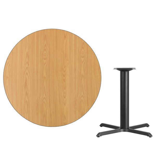 Round Natural Laminate Table, 42