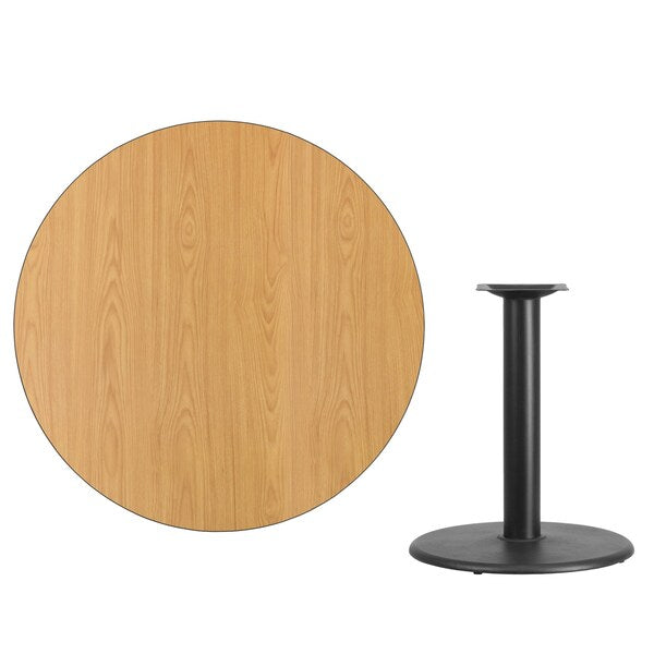 Round Natural Laminate Table, 42