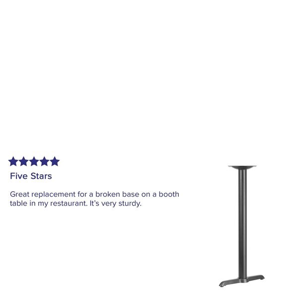 Restaurant Table T-Base with 3