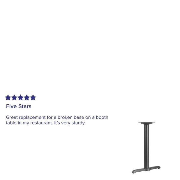 Restaurant Table T-Base with 3
