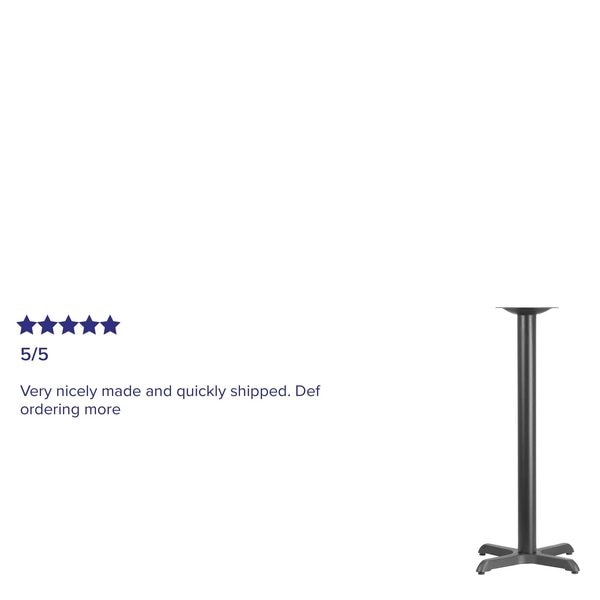 Restaurant Table X-Base with 3