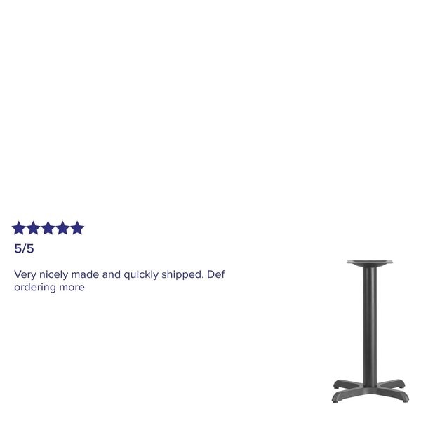 Restaurant Table X-Base with 3