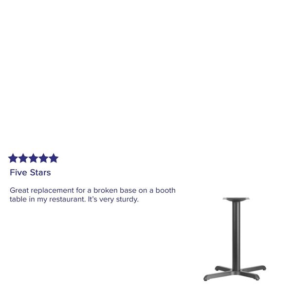Restaurant Table X-Base with 3