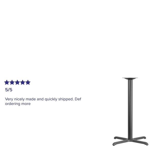 Restaurant Table X-Base with 3
