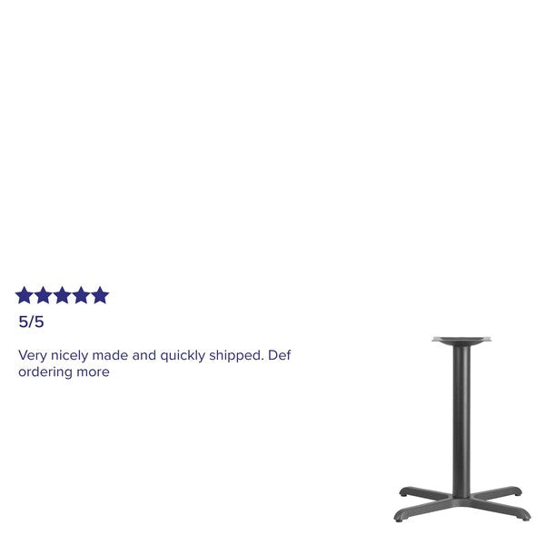 Restaurant Table X-Base with 3