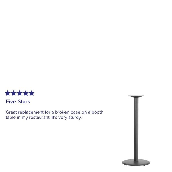 Round Restaurant Table Base with 3