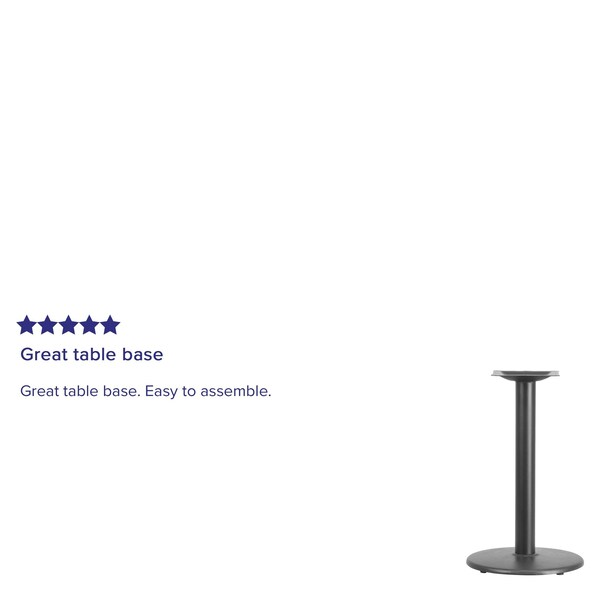 Round Restaurant Table Base with 3