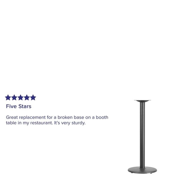 Round Restaurant Table Base with 4