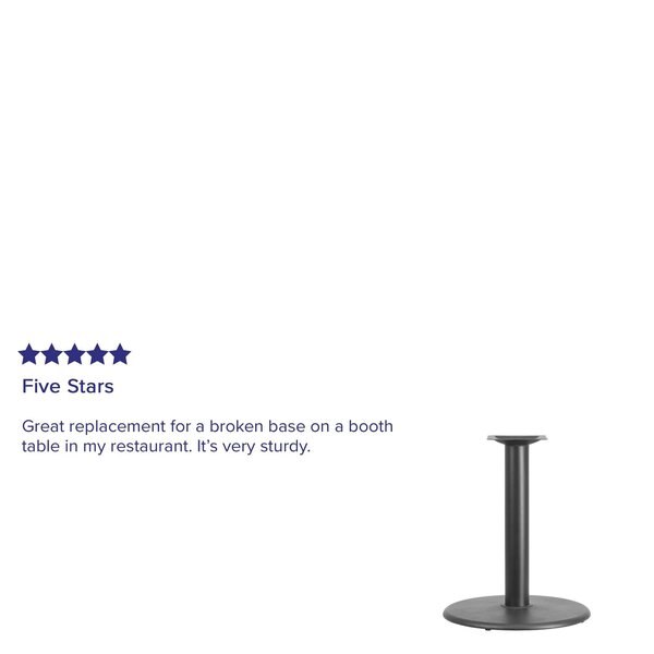 Round Restaurant Table Base with 4