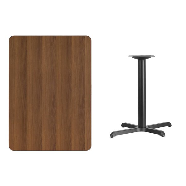 Rectangle Walnut Table, Rectangle w/X-Base, 30