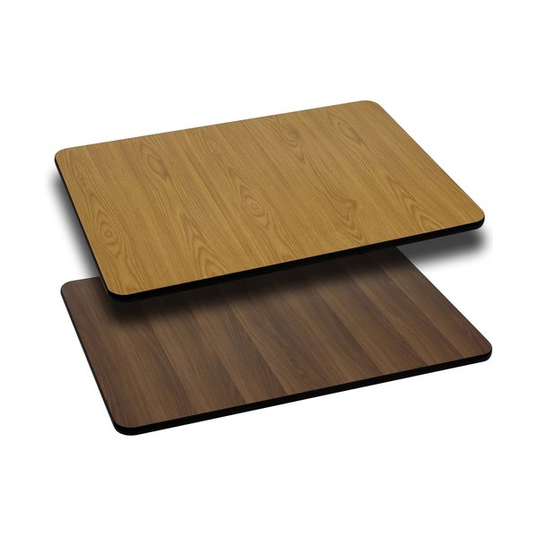 Natural/Walnut Reversible Top, 30