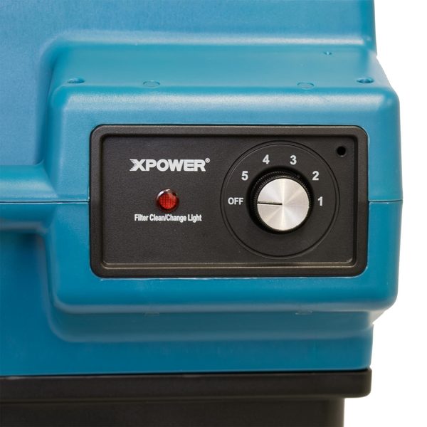 1/2 HP, 600 CFM, 2.8 Amps, 5 Speed Air Scrubber with HEPA & Activated Carbon Filters