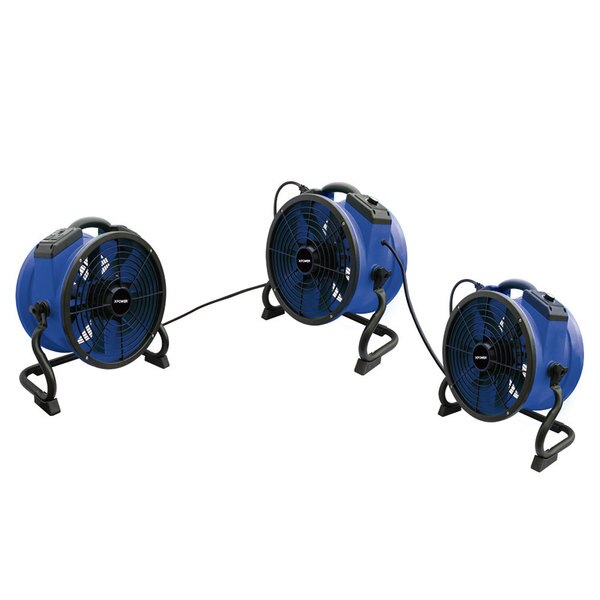 High Temp Axial Air Mover, Power Outlets, 115, 1720 cfm, 19.2 W.