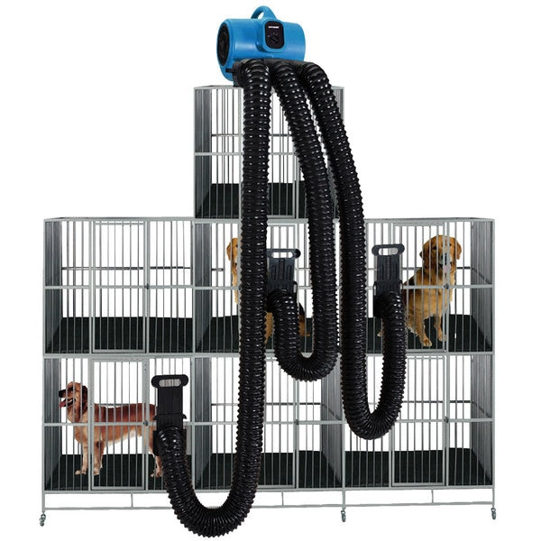 1/3 HP, 2000 CFM, 3.8 Amps, 3 Speed Mutli-Cage Dryer with Multi Cage Drying Kit