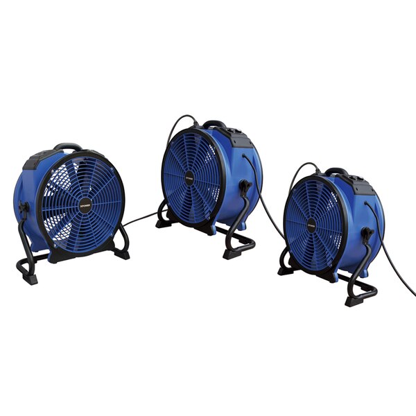High Temp Axial Fan, Timer, Power Outlets, 115, 9.8 W.