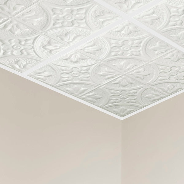 Jamestown Ceiling Tile, 24 in W x 24 in L, 5 PK
