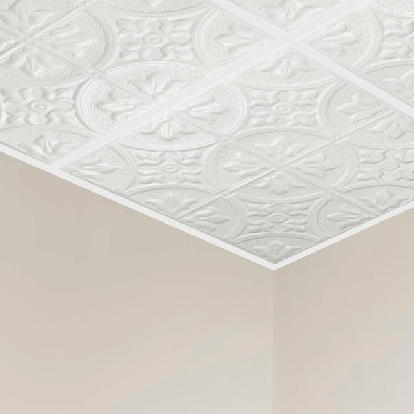 Jamestown Ceiling Tile, 24 in W x 24 in L, 5 PK