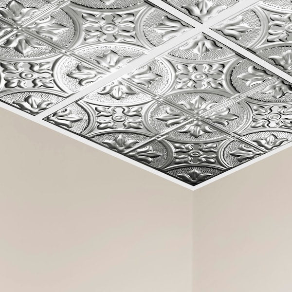 Jamestown Ceiling Tile, 24 in W x 24 in L, 5 PK