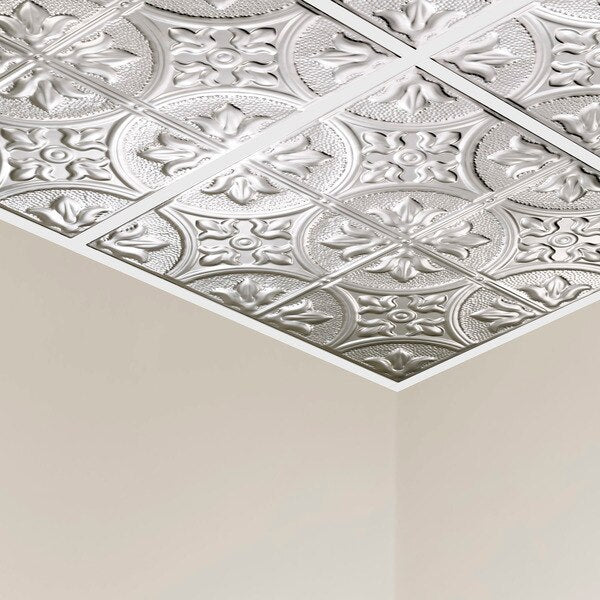 Jamestown Ceiling Tile, 24 in W x 24 in L, 5 PK