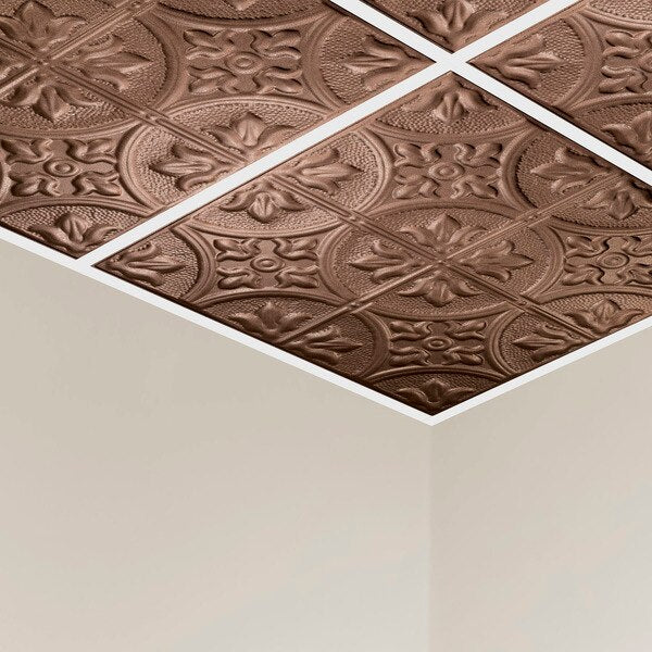 Jamestown Ceiling Tile, 24 in W x 24 in L, 5 PK