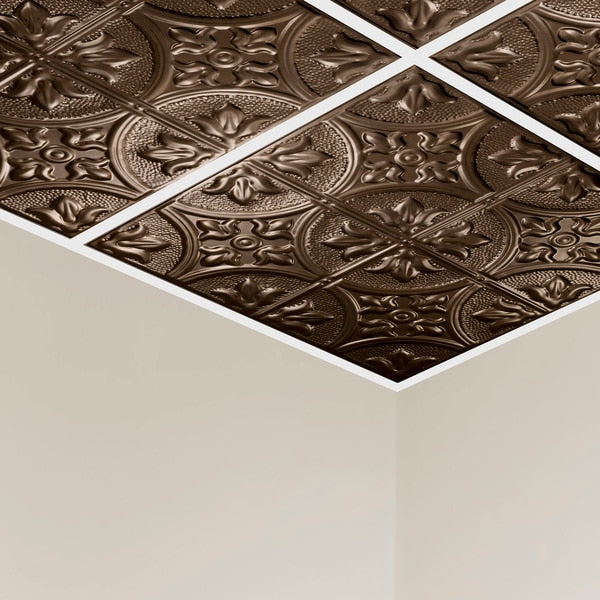 Jamestown Ceiling Tile, 24 in W x 24 in L, 5 PK