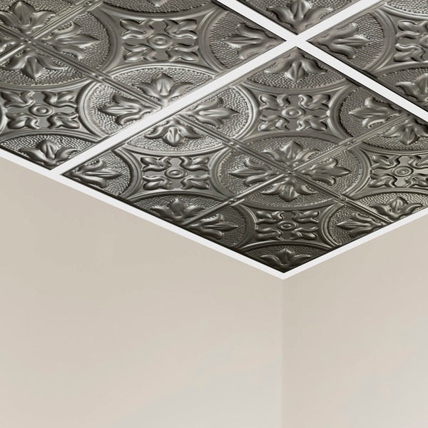 Jamestown Ceiling Tile, 24 in W x 24 in L, 5 PK