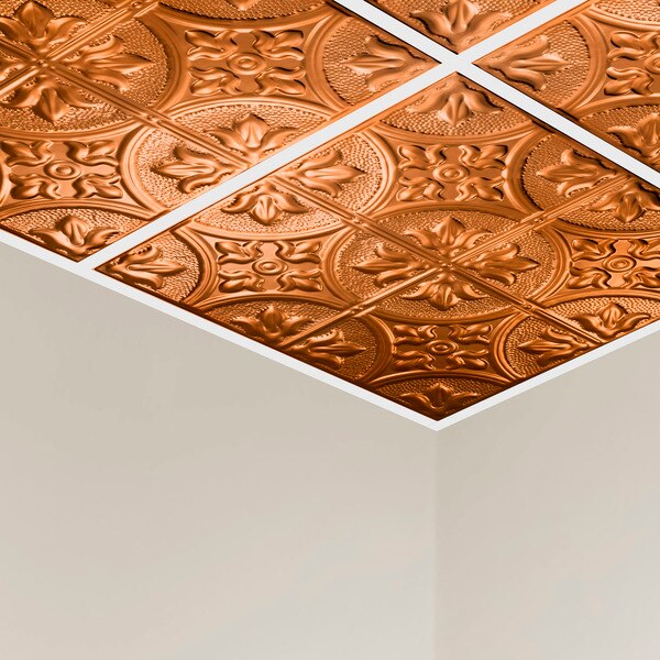 Jamestown Ceiling Tile, 24 in W x 24 in L, 5 PK