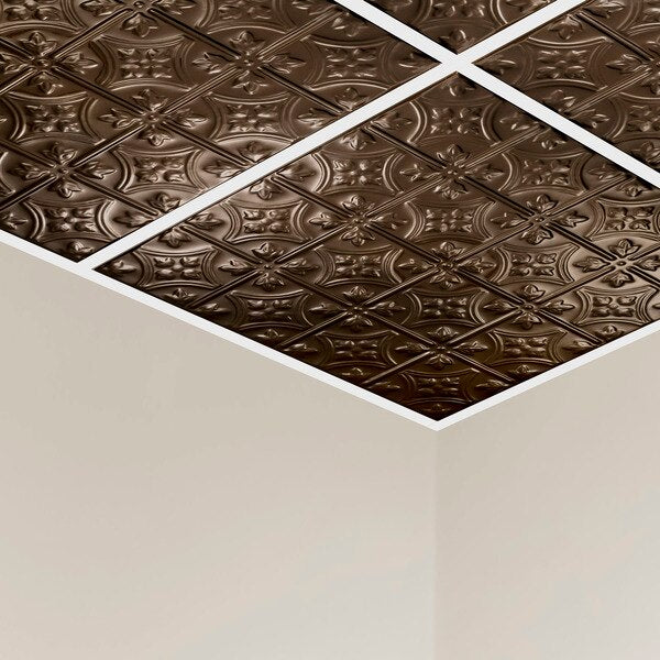 Hamilton Ceiling Tile, 24 in W x 24 in L, 5 PK