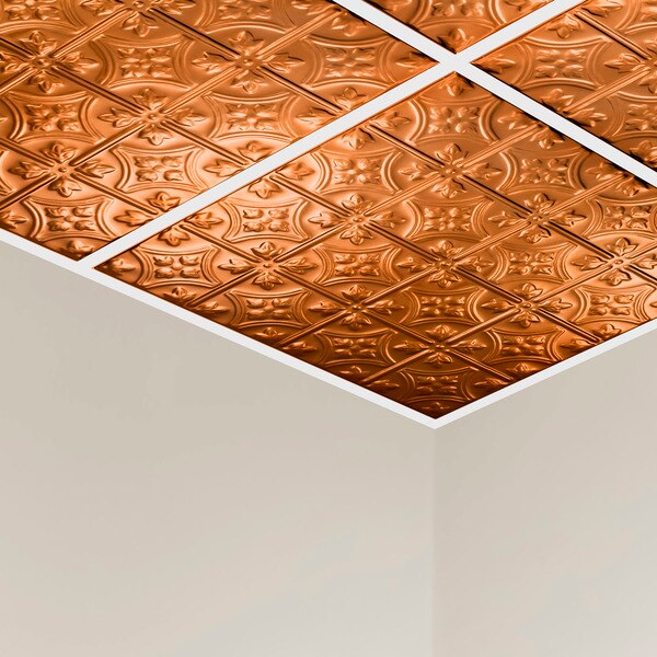 Hamilton Ceiling Tile, 24 in W x 24 in L, 5 PK