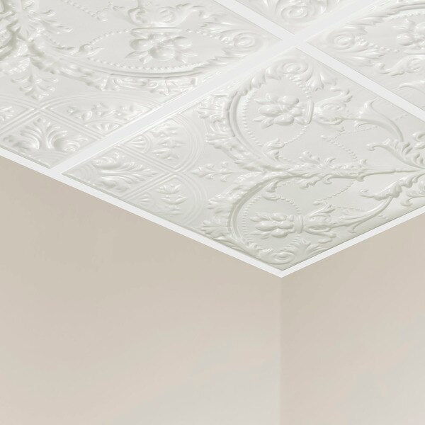 Saginaw Ceiling Tile, 24 in W x 24 in L, 5 PK