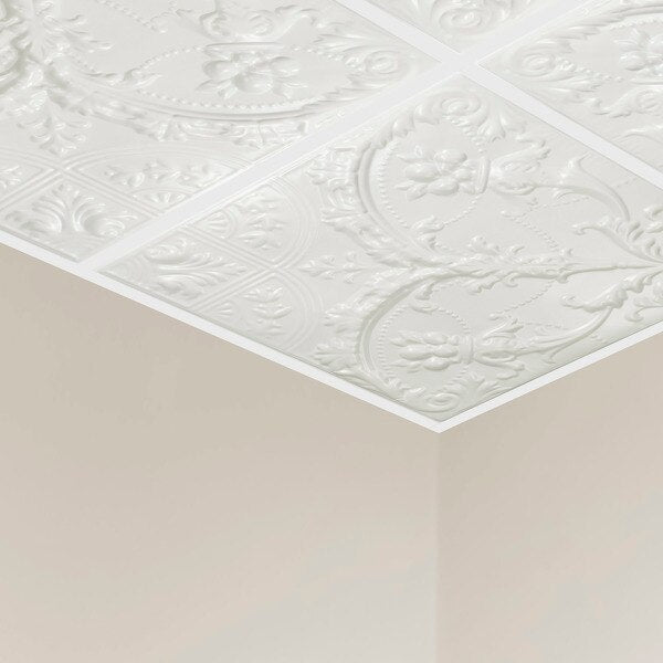 Saginaw Ceiling Tile, 24 in W x 24 in L, 5 PK