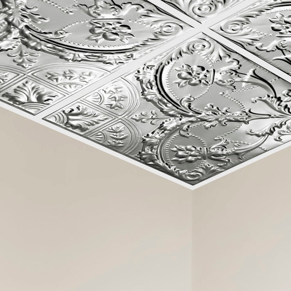 Saginaw Ceiling Tile, 24 in W x 24 in L, 5 PK