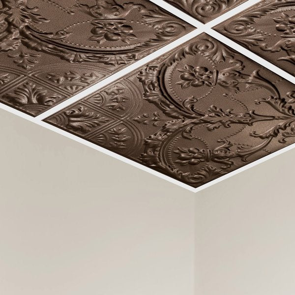 Saginaw Ceiling Tile, 24 in W x 24 in L, 5 PK