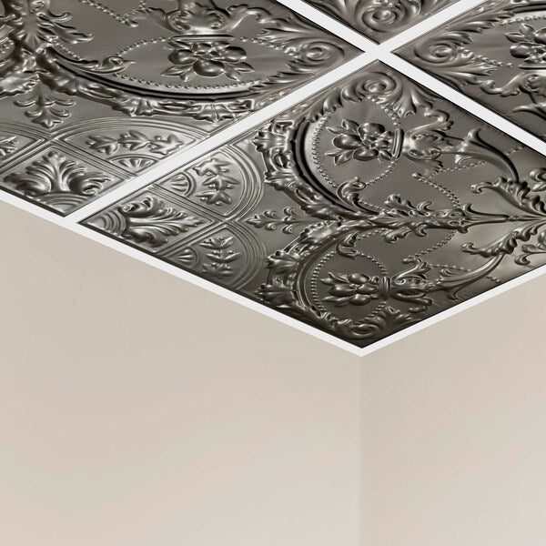 Saginaw Ceiling Tile, 24 in W x 24 in L, 5 PK