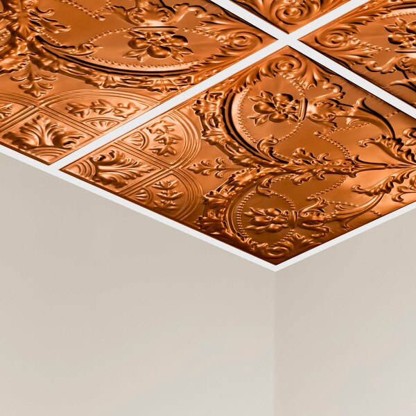 Saginaw Ceiling Tile, 24 in W x 24 in L, 5 PK