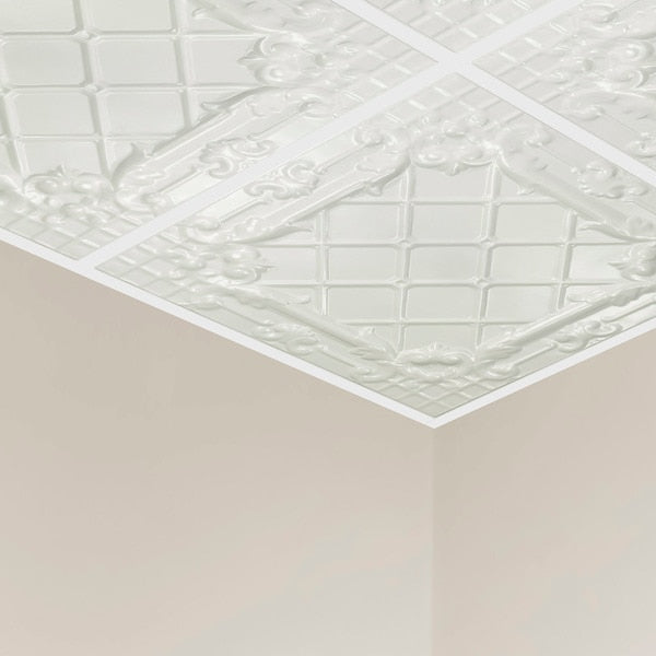 Toledo Ceiling Tile, 24 in W x 24 in L, 5 PK
