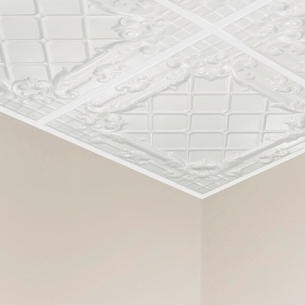Toledo Ceiling Tile, 24 in W x 24 in L, 5 PK