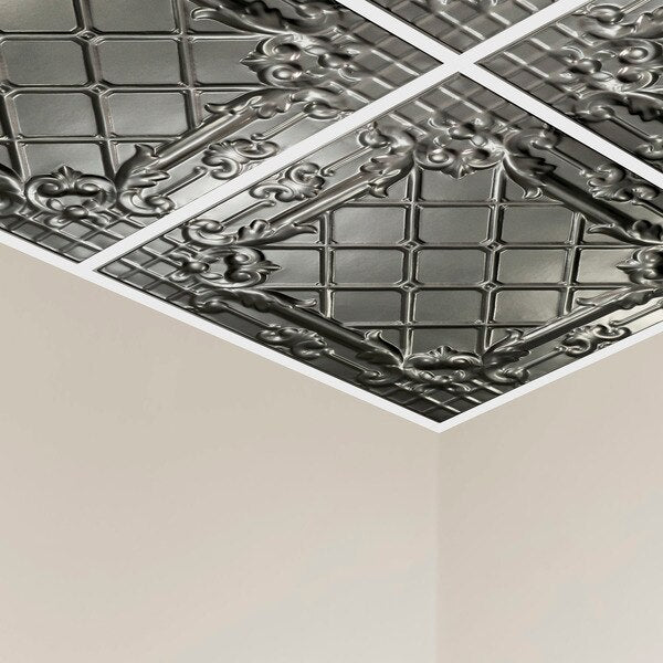 Toledo Ceiling Tile, 24 in W x 24 in L, 5 PK