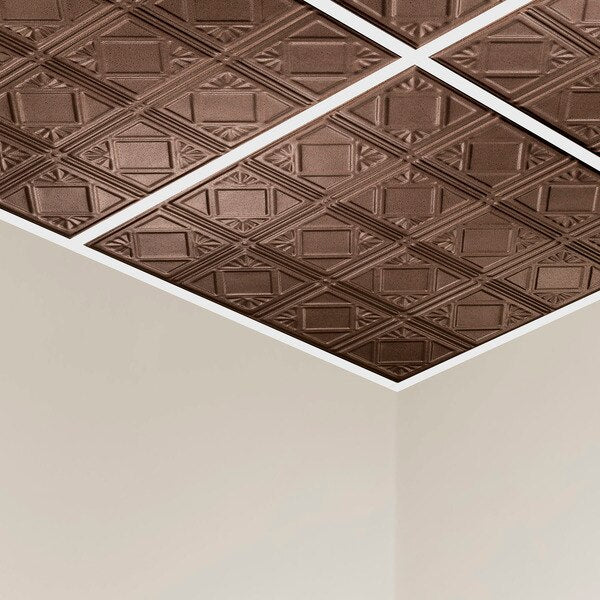 Ludington Ceiling Tile, 24 in W x 24 in L, 5 PK