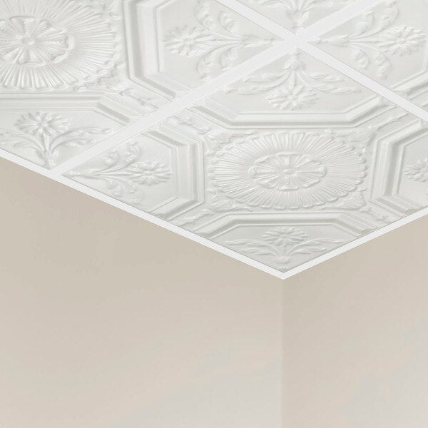 Rochester Ceiling Tile, 24 in W x 24 in L, 5 PK