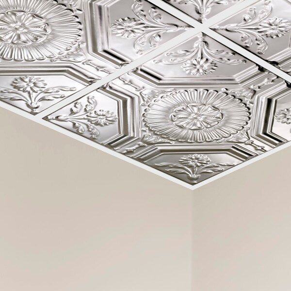 Rochester Ceiling Tile, 24 in W x 24 in L, 5 PK